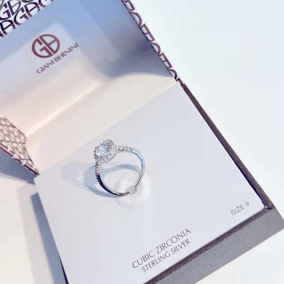 NWT Giani Bernini Sterling Silver Cubic Zirconia size 9 - Picture 6 of 8
